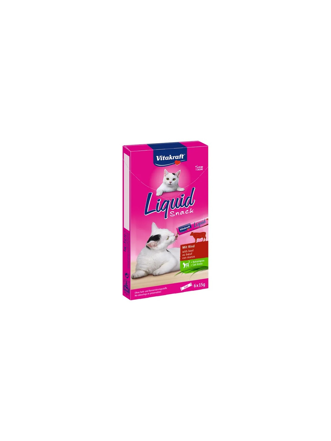 Vitakraft Cat Liquid-Snack z Wołowiną 6x15g [23521]