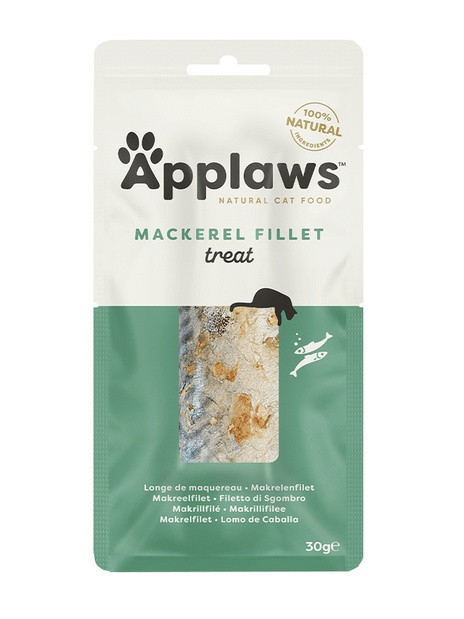 Applaws Natural Cat Loin Suszona polędwica z makreli 30g