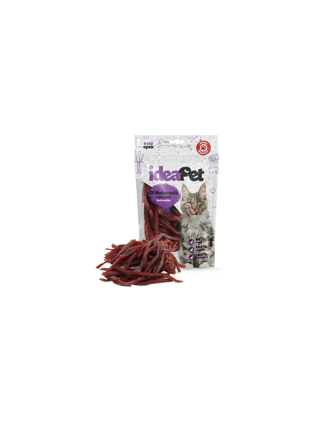 IdeaPet O! Kot Makaron z kaczki 60g