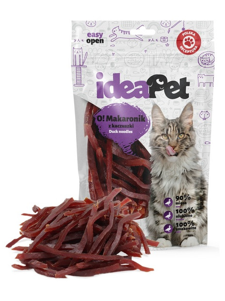 IdeaPet O! Kot Makaron z kaczki 60g