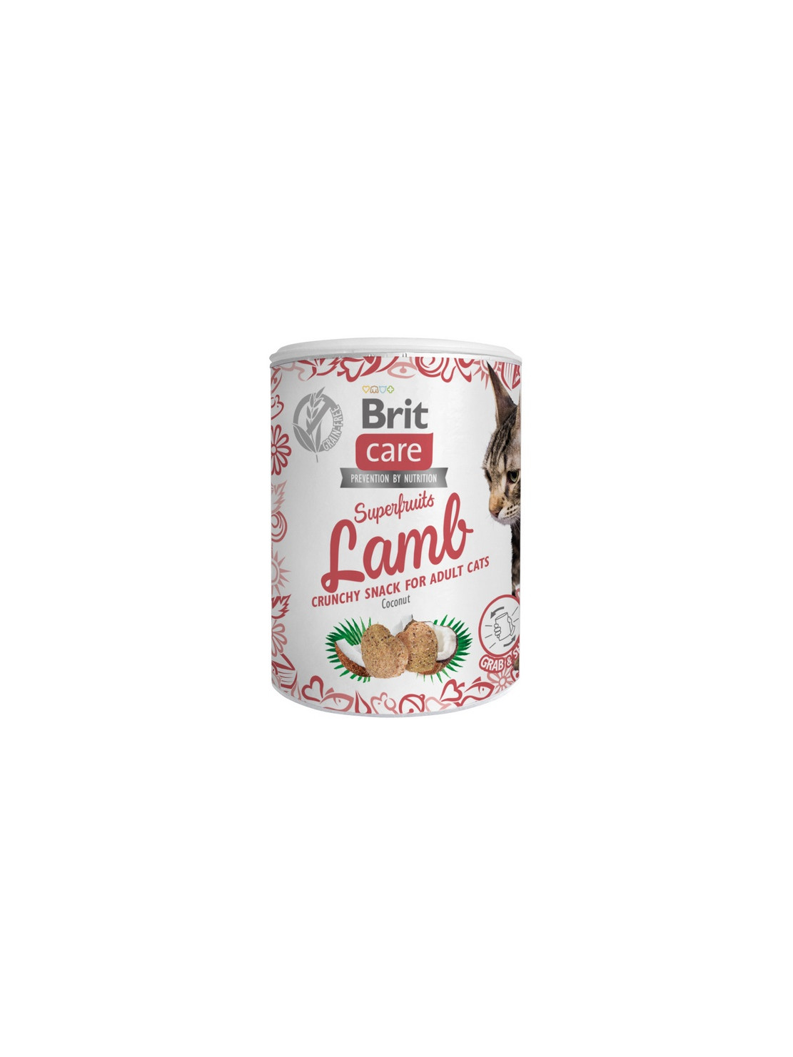Brit Care Cat Snack Superfruits Lamb 100g