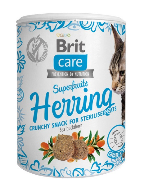 Brit Care Cat Snack Superfruits Herring 100g