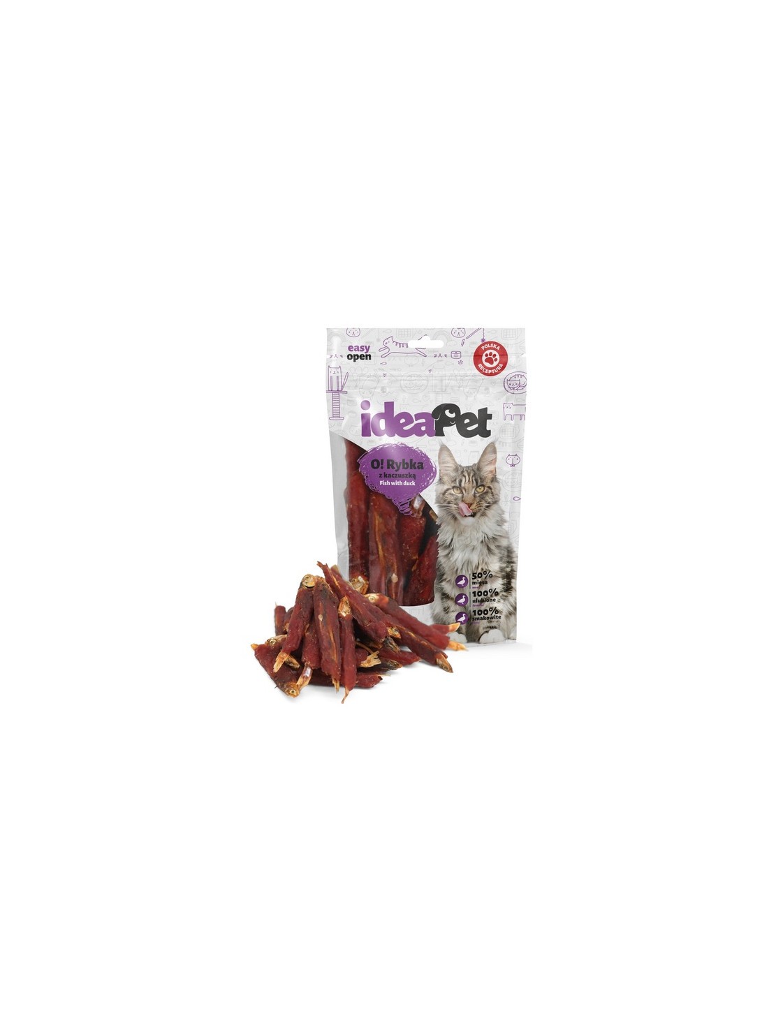 IdeaPet O! Kot Ryba z kaczką 60g
