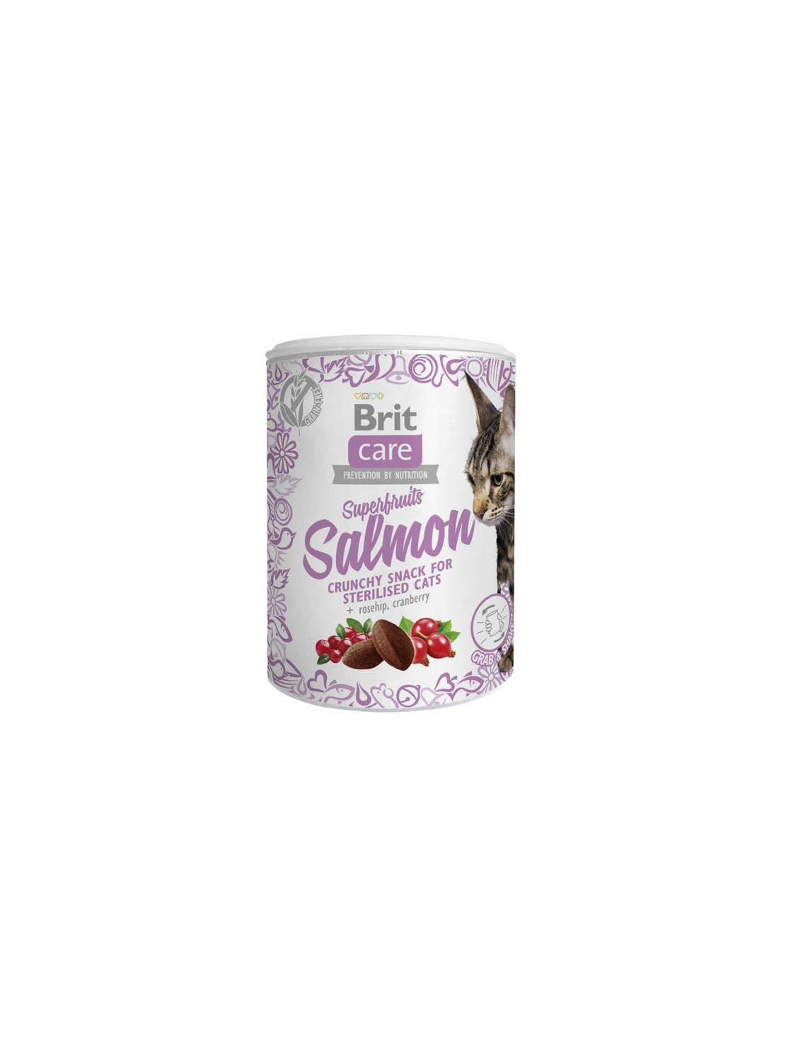 Brit Care Cat Snack Superfruits Salmon 100g
