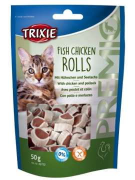 Trixie Premio Fish Chicken Rolls - krążki z kurczakiem i łososiem [42702]