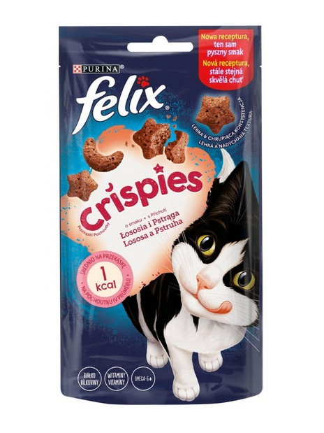 Felix Crispies Łosoś i Pstrąg 45g