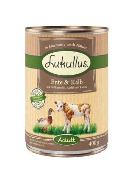 Mokra karma Lukullus Natural 400g Wołowina i indyk