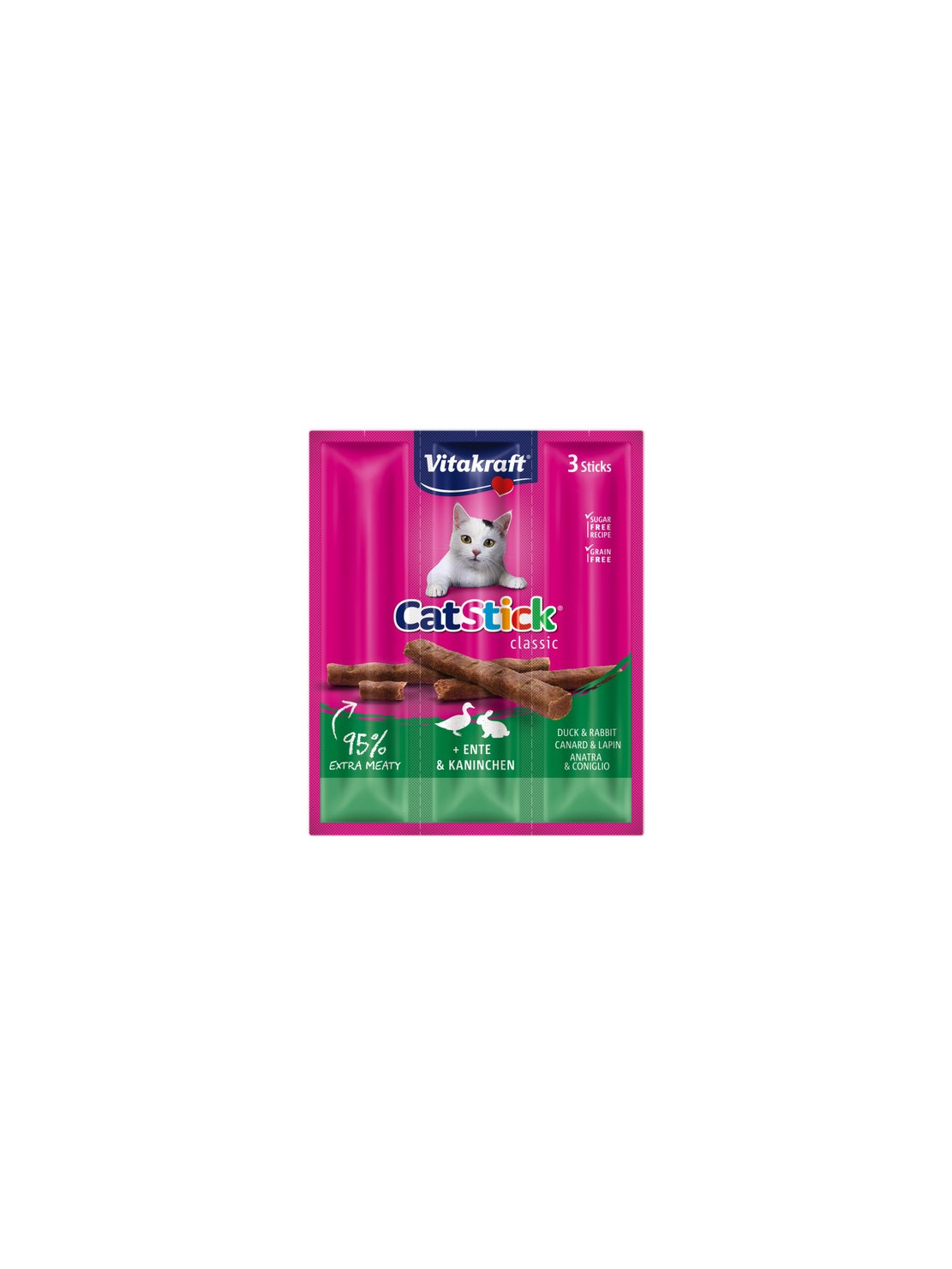 Vitakraft Cat Stick Classic Kaczka i Królik 18g [18200]