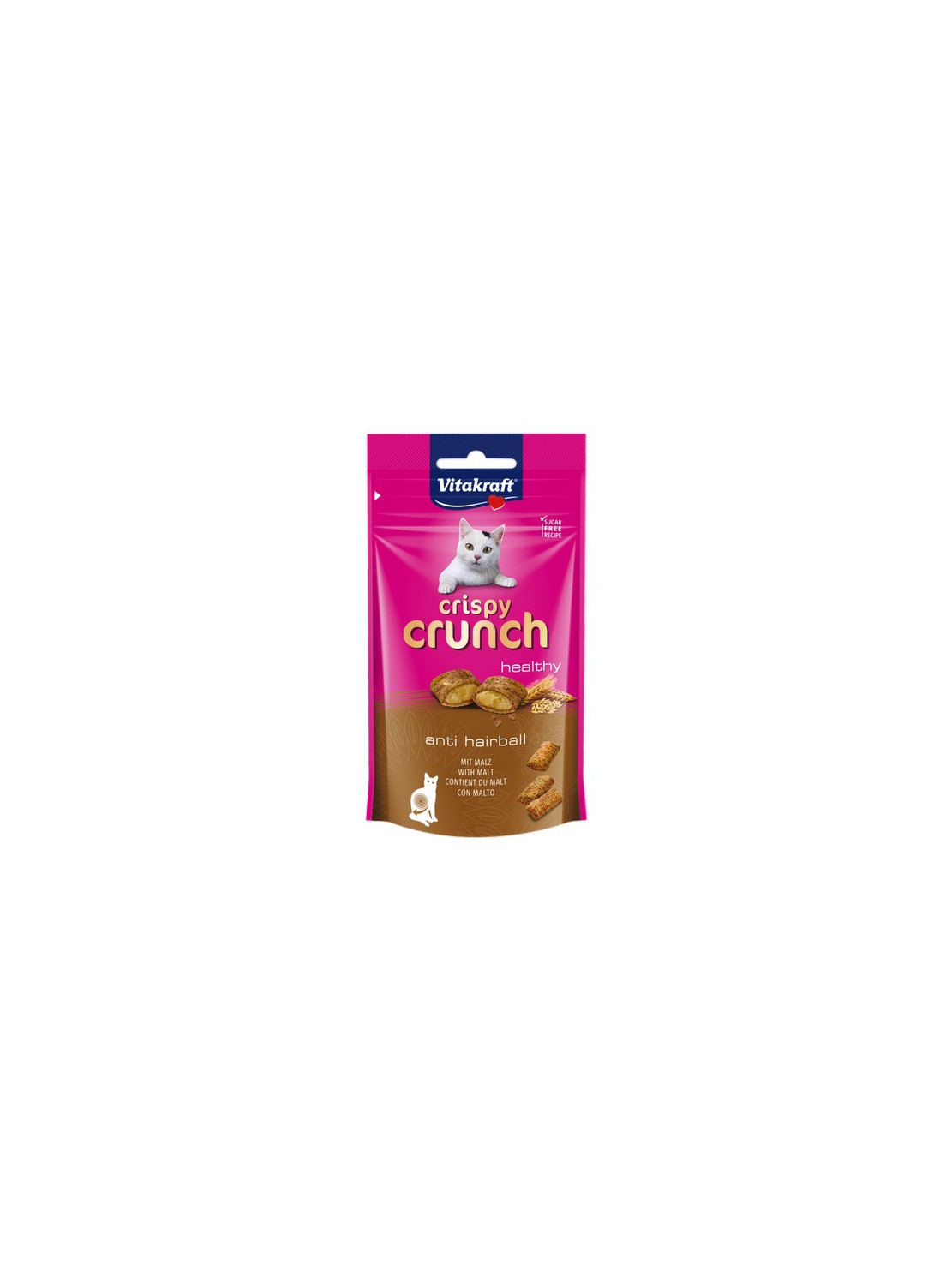Vitakraft Cat Crispy Crunch Anti Hairball słód 60g [2428811]