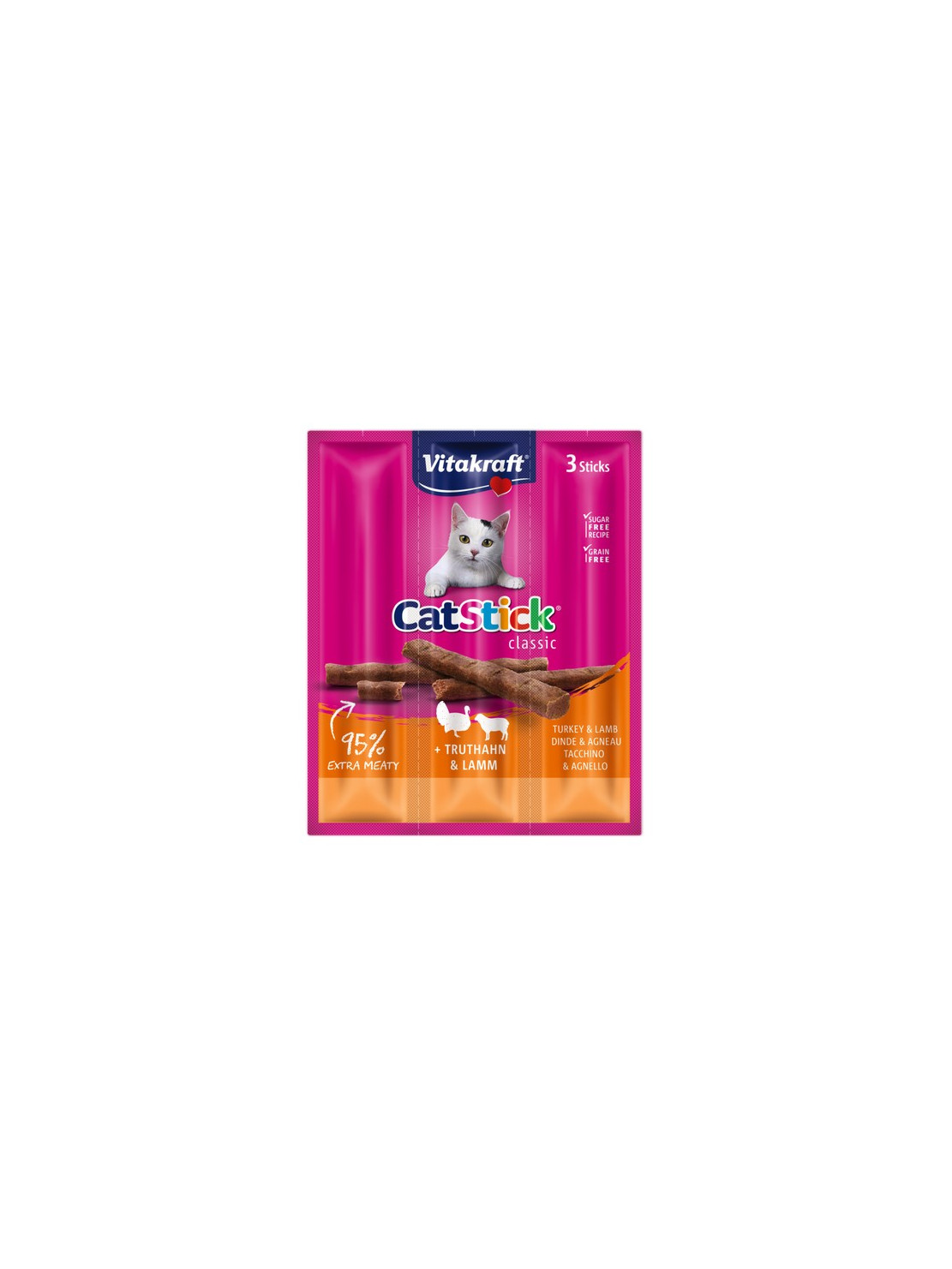 Vitakraft Cat Stick Classic Indyk i Jagnięcina 18g [18202]