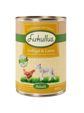 Mokra karma Lukullus Natural 400g Kaczka i cielęcina