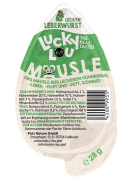 Lucky Lou Mausle Kiełbasa z wątróbki 28g