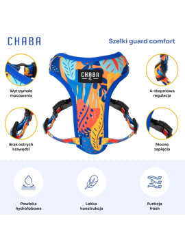 CHABA Szelki Guard Comfort Story III bezuciskowe L 2,0cm Aussie