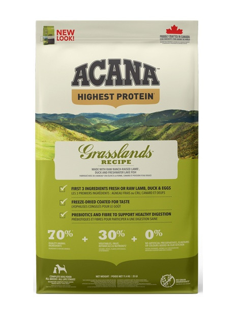 Acana Highest Protein Grasslands Dog 11,4kg