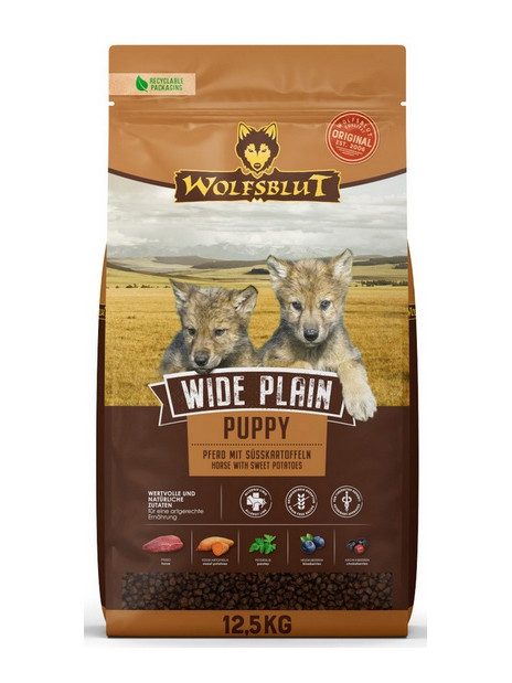 Wolfsblut Dog Wide Plain Puppy - konina i bataty 12,5kg