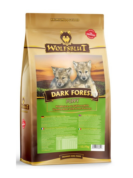 Wolfsblut Dog Puppy Dark Forest - dziczyzna i bataty 12,5kg