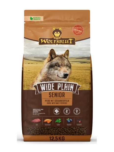 Wolfsblut Dog Wide Plain Senior - konina i bataty 12,5kg