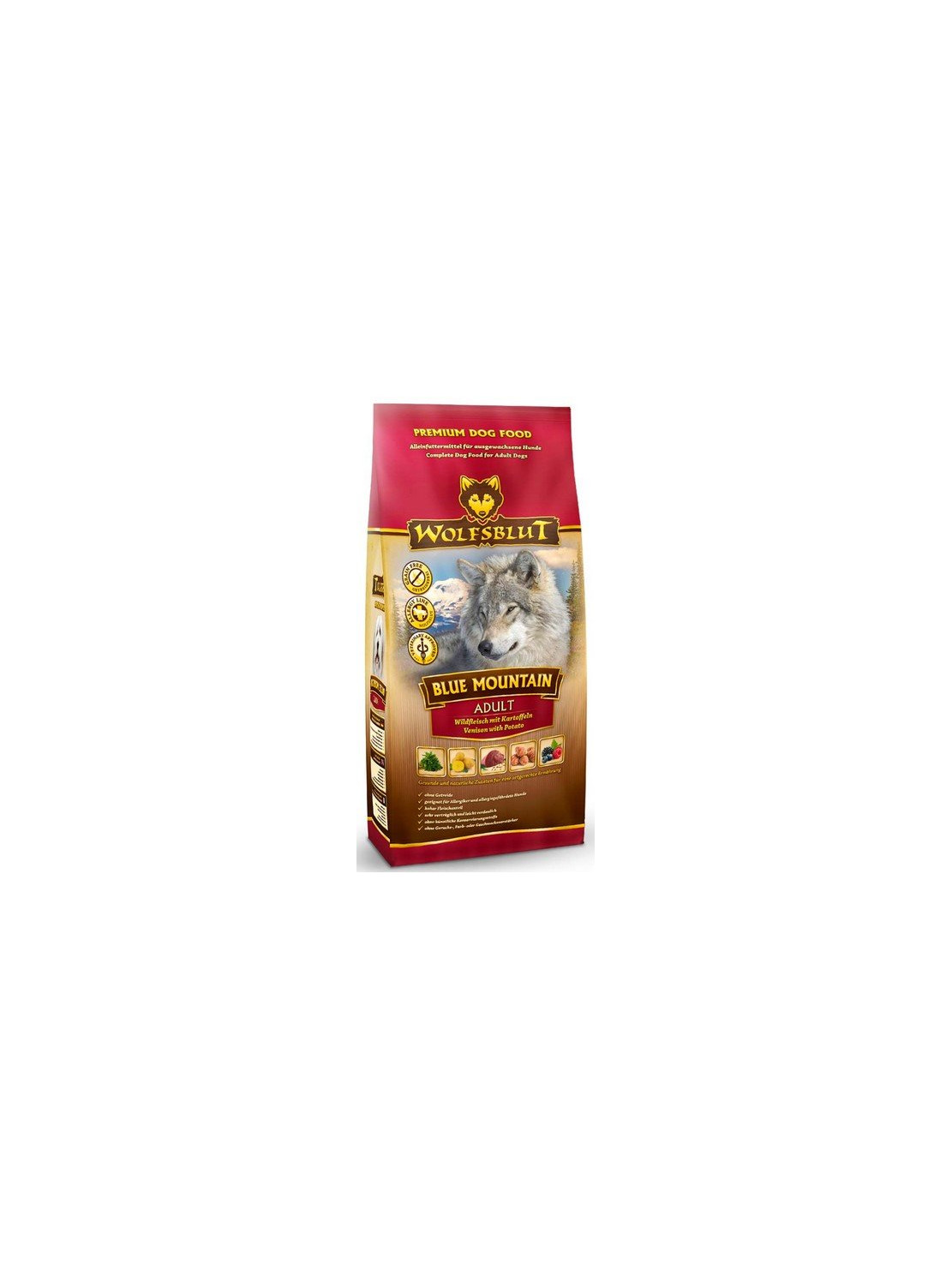 Wolfsblut Dog Blue Mountain - dziczyzna i owoce leśne 12,5kg