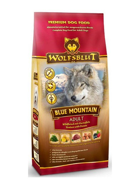 Wolfsblut Dog Blue Mountain - dziczyzna i owoce leśne 12,5kg