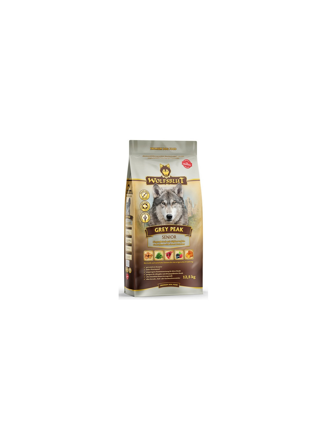 Wolfsblut Dog Grey Peak Senior - koza i bataty 12,5kg