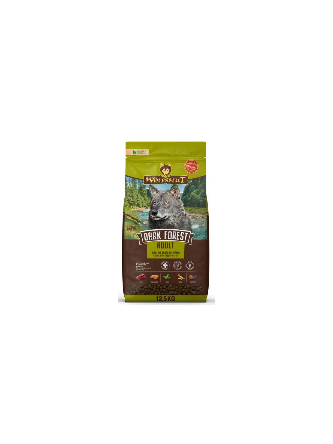 Wolfsblut Dog Dark Forest - dziczyzna i bataty 12,5kg