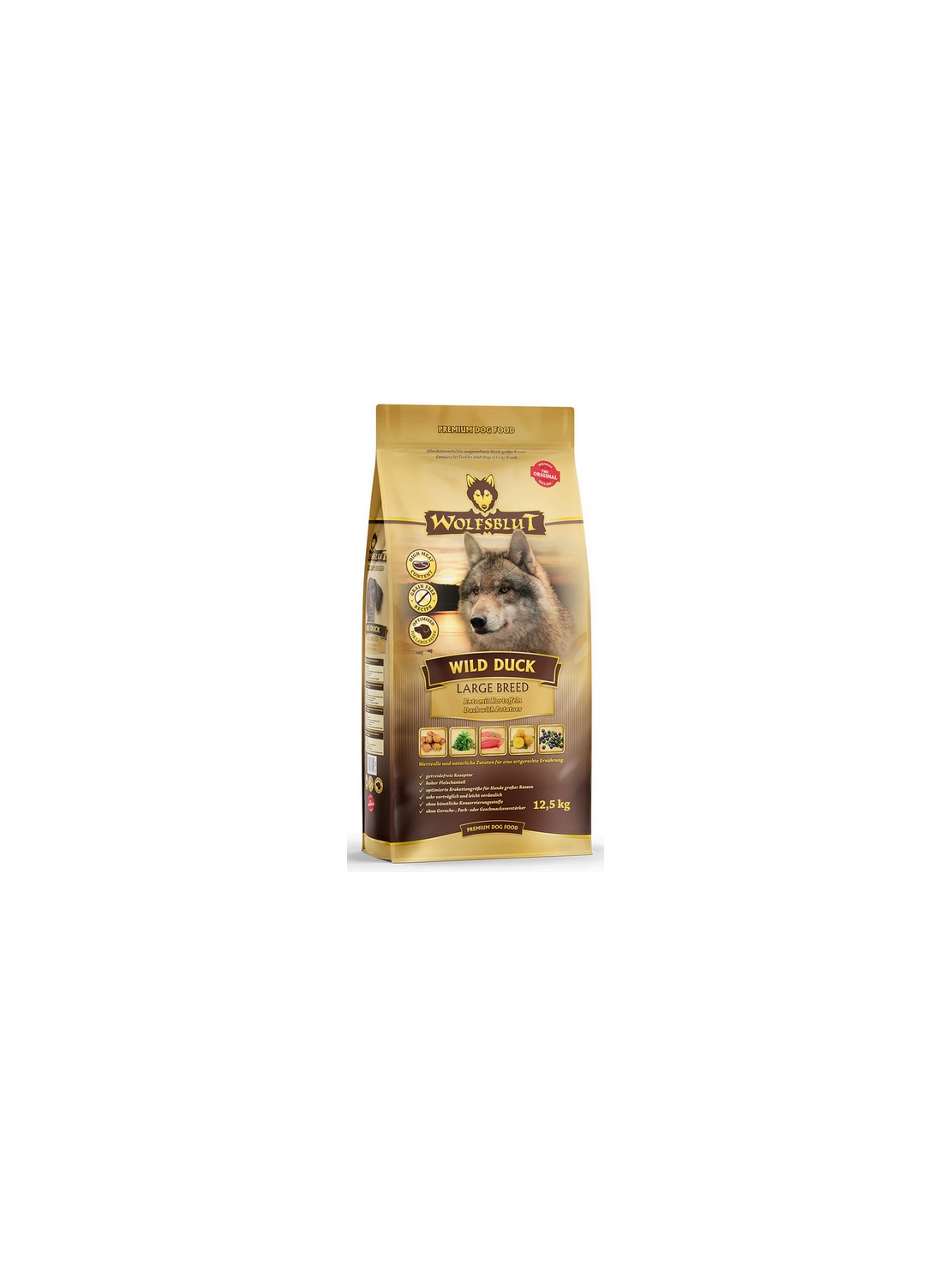 Wolfsblut Dog Wild Duck Large - kaczka i ziemniaki 12,5kg
