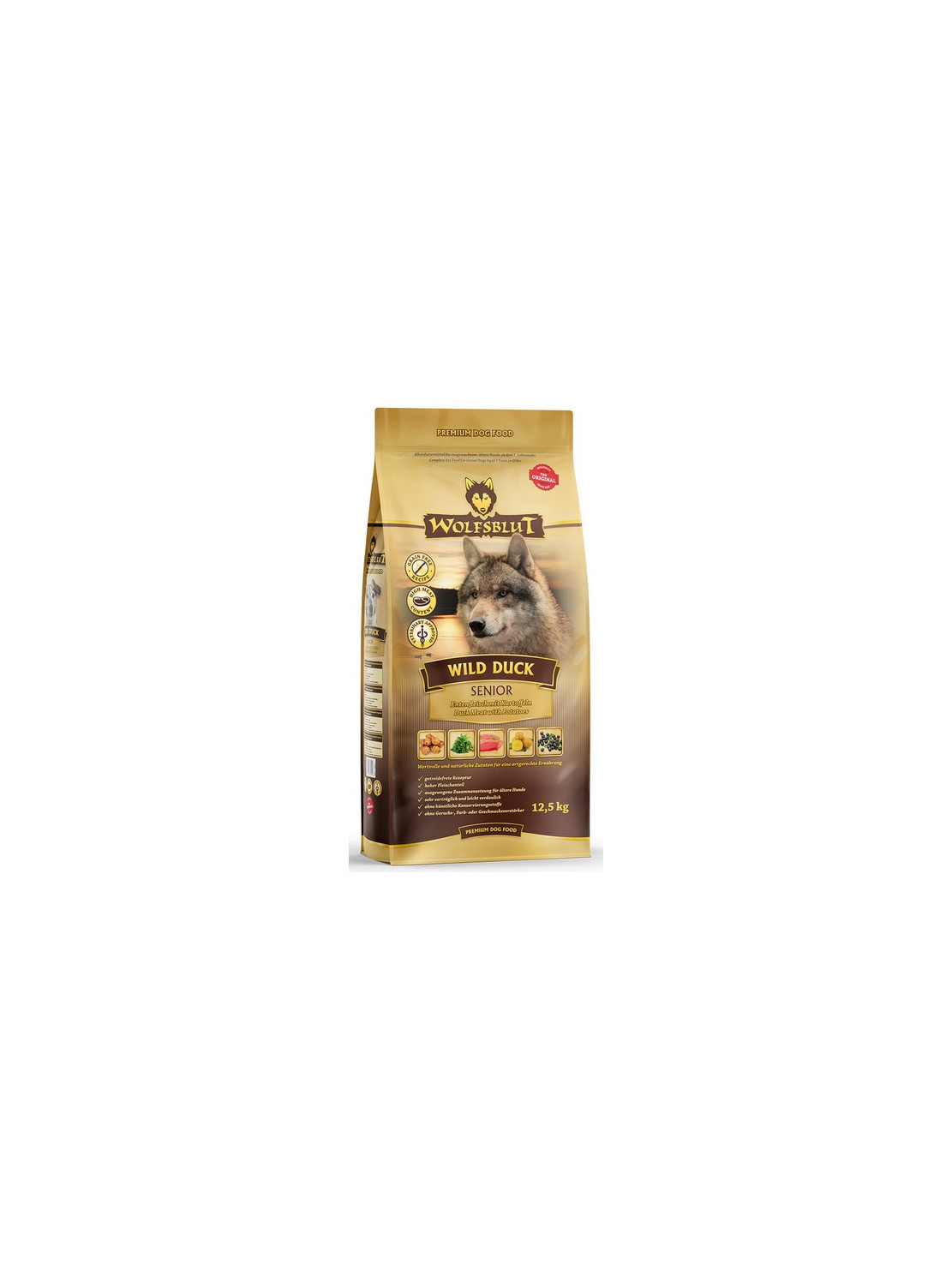 Wolfsblut Dog Wild Duck Senior - kaczka i bataty 12,5kg