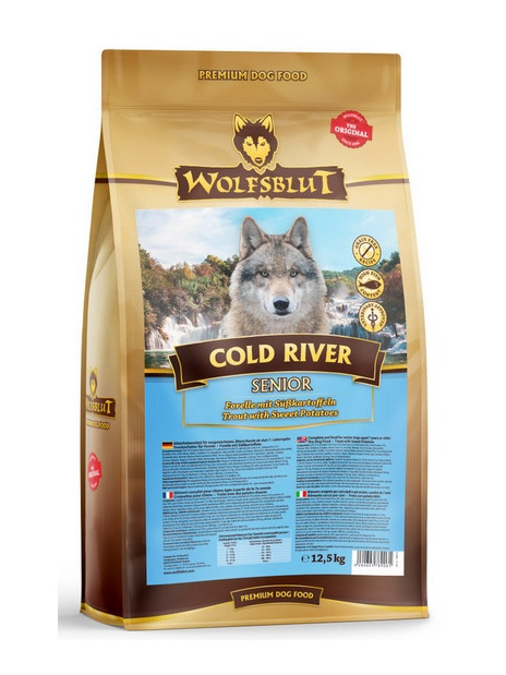 Wolfsblut Dog Cold River Senior - pstrąg i bataty 12,5kg