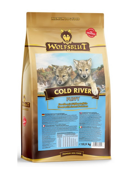 Wolfsblut Dog Cold River Puppy - pstrąg i bataty 12,5kg