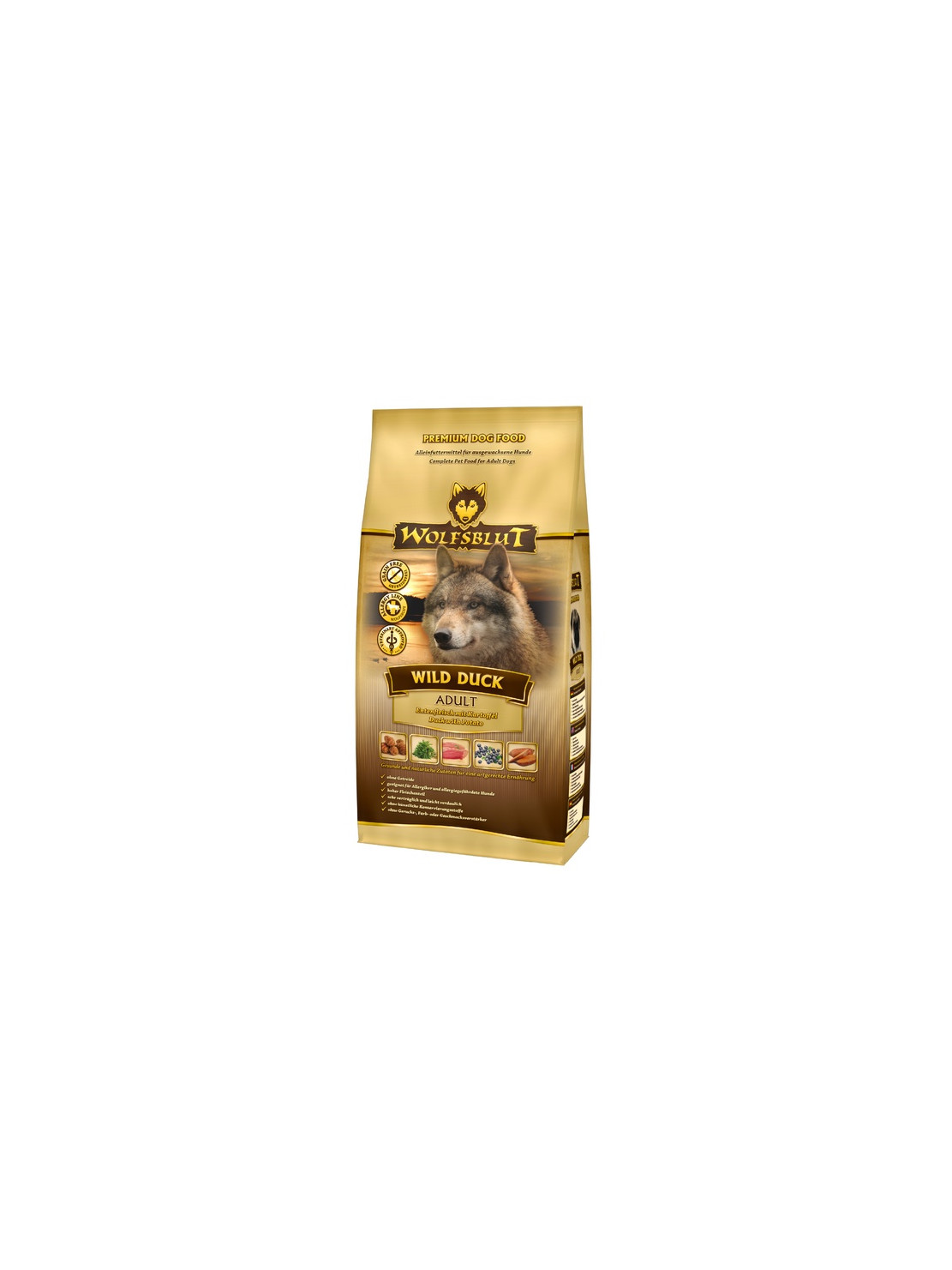 Wolfsblut Dog Wild Duck - kaczka i ziemniaki 12,5kg