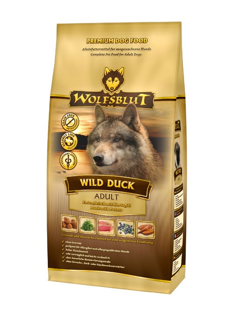 Wolfsblut Dog Wild Duck - kaczka i ziemniaki 12,5kg