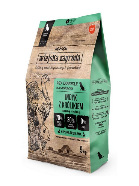Wiejska Zagroda Indyk z królikiem small 9kg