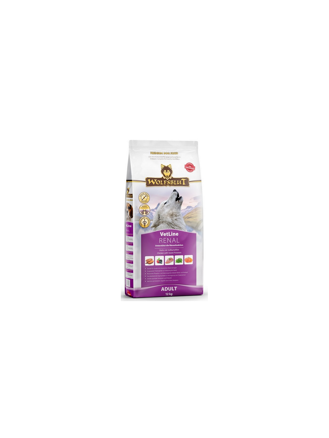 Wolfsblut Dog VetLine Renal - kurczak i bataty 12kg