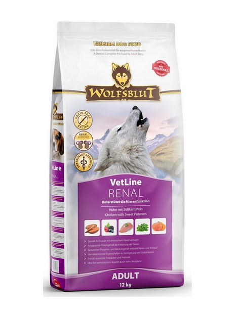 Wolfsblut Dog VetLine Renal - kurczak i bataty 12kg