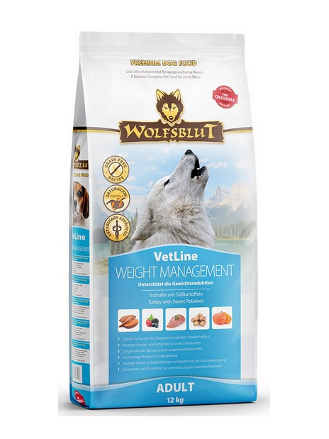 Wolfsblut Dog VetLine Weight Management - indyk i bataty 12kg