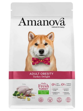 Amanova Dog Adult Obesity Turkey Delight - indyk 10kg