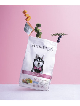 Amanova Dog Adult Sensitive Salmon Deluxe - łosoś 10kg