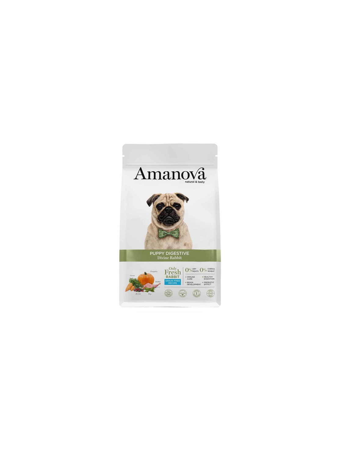 Amanova Dog Puppy Digestive Divine Rabbit - królik 7kg