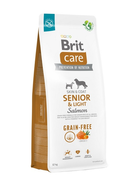 Brit Care Grain Free Senior & Light Salmon 12kg