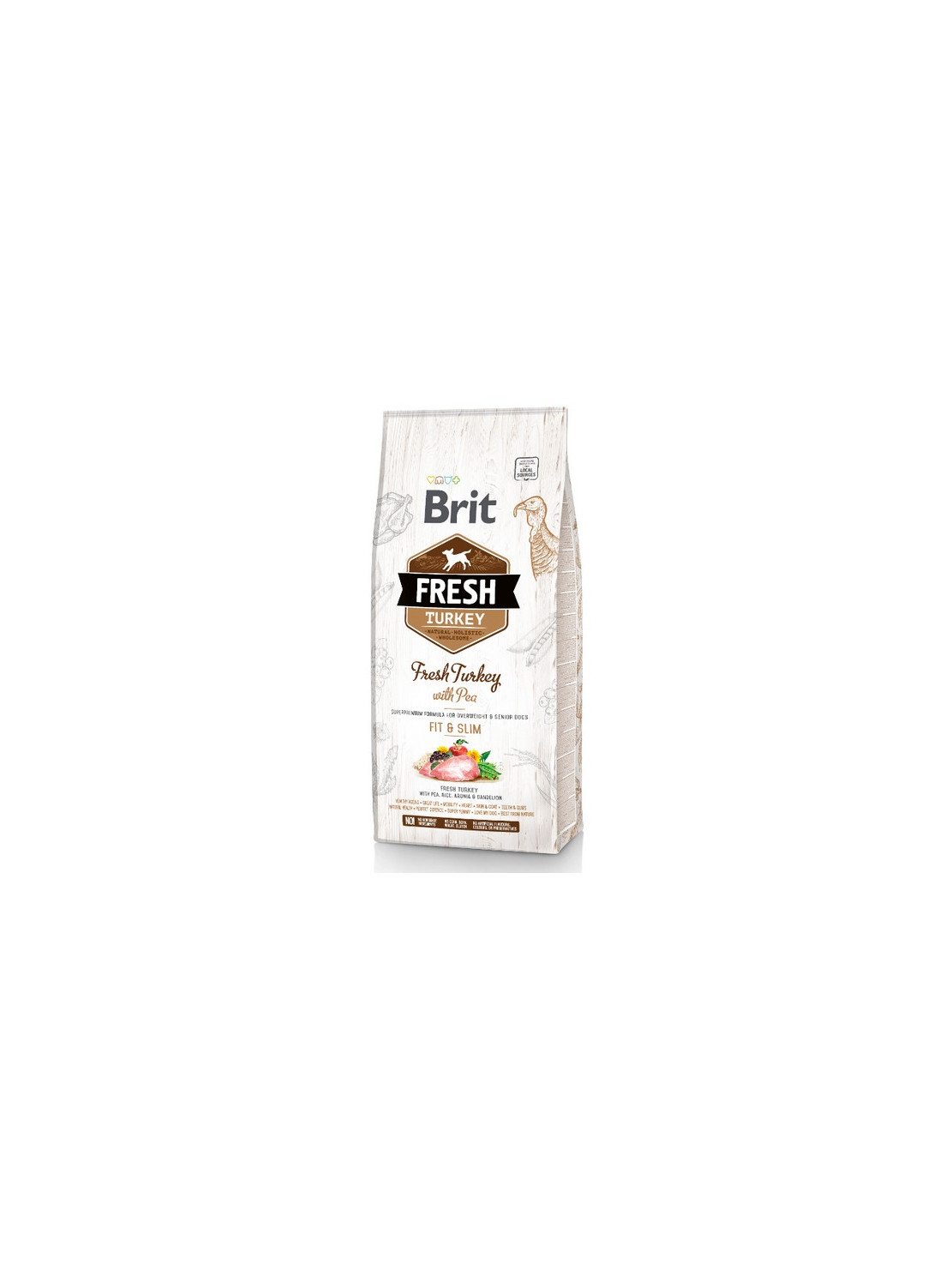 Brit Fresh Dog Adult Light Turkey & Pea 12kg