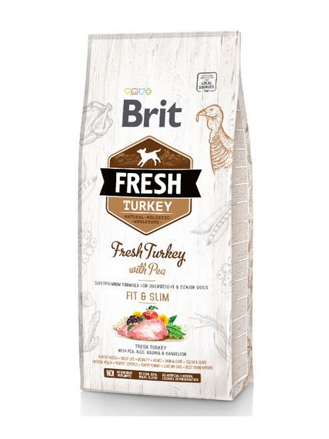 Brit Fresh Dog Adult Light Turkey & Pea 12kg