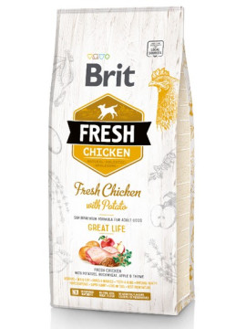 Brit Fresh Dog Adult Chicken & Potato 12kg