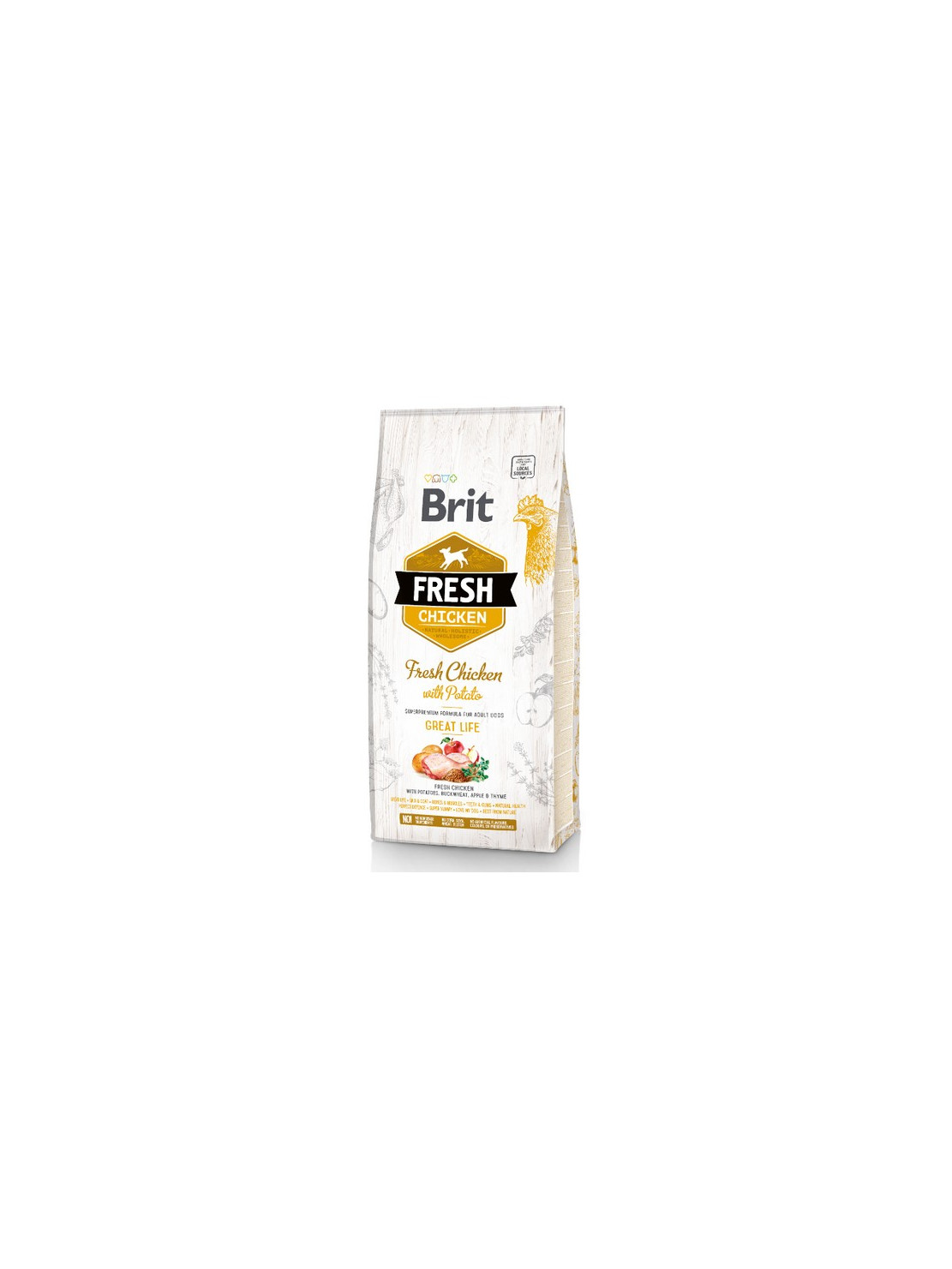 Brit Fresh Dog Adult Chicken & Potato 12kg
