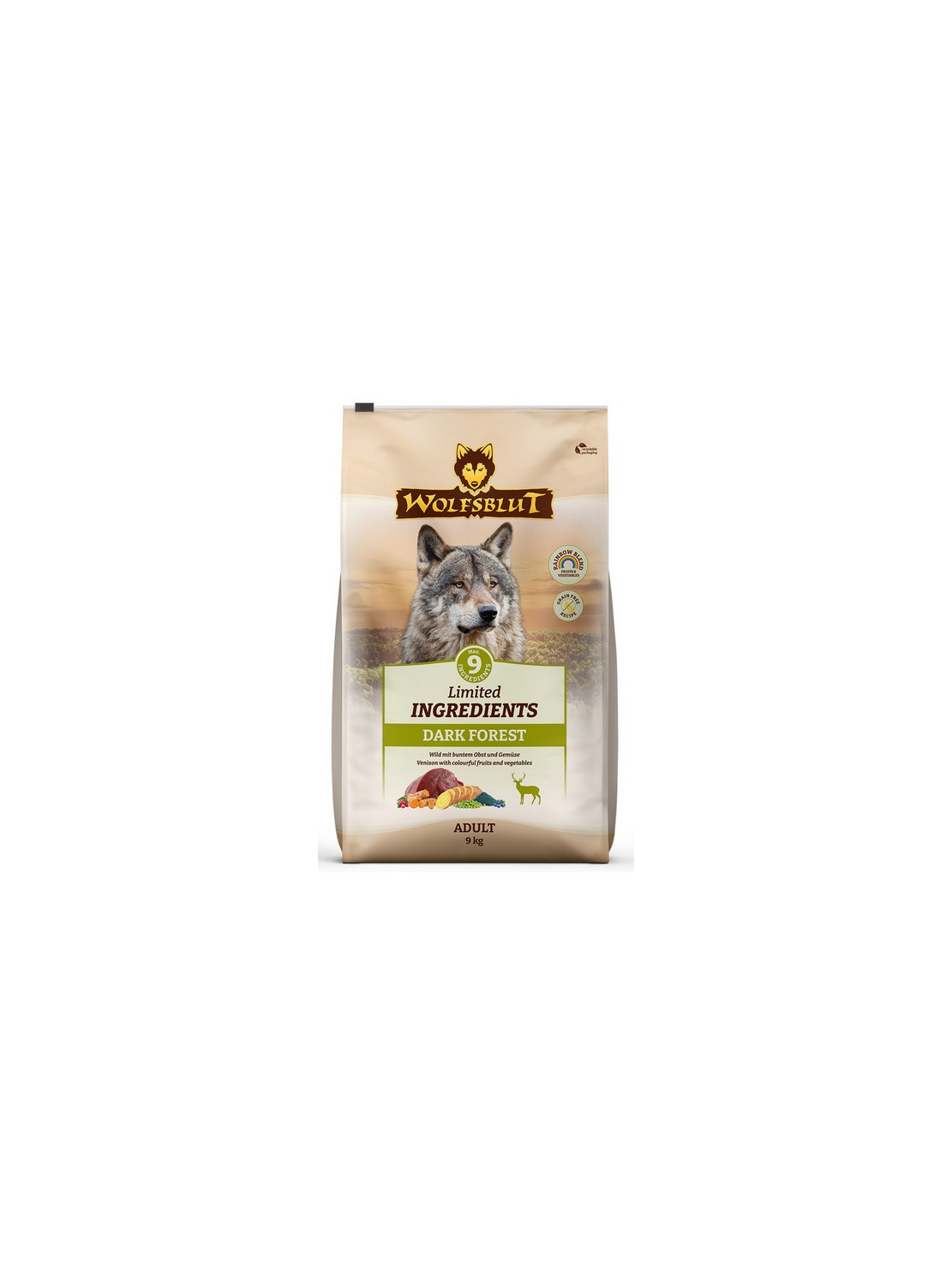 Wolfsblut Dog Limited Ingredients Dark Forest - dziczyzna i bataty 9kg