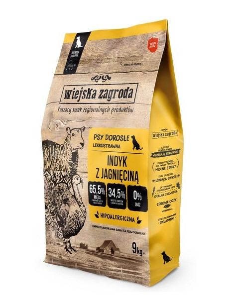 Wiejska Zagroda Indyk z jagnięciną 9kg