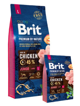 Brit Premium By Nature Junior L Large 15kg