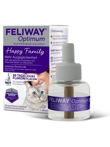 Feliway Optimum - kocie feromony Wkład uzupełniający 48ml (30 dni)