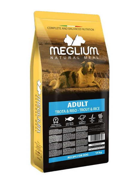 Meglium Dog Adult Trout & Rice 14kg