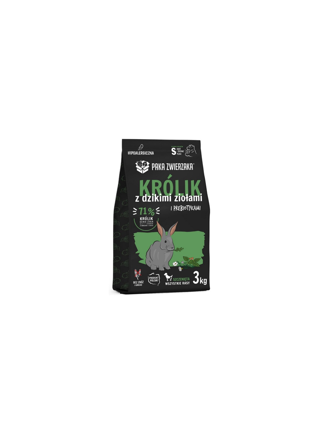 Paka Zwierzaka Seventh Heaven Królik z dzikimi ziołami Puppy S 3kg