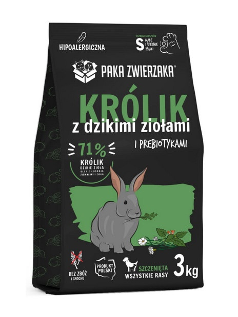 Paka Zwierzaka Seventh Heaven Królik z dzikimi ziołami Puppy S 3kg